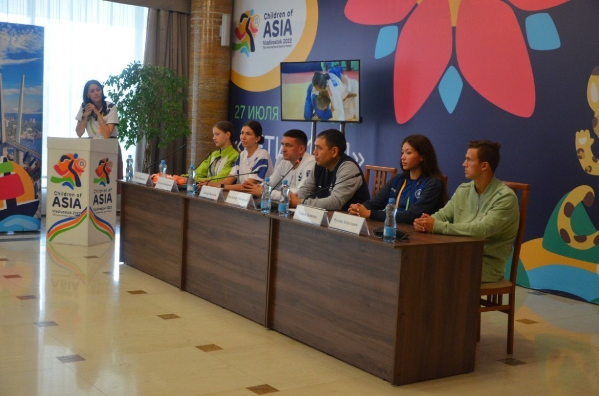 Детский пресс-центр: представители ВДЦ «Океан» стали участниками пресс-конференции, посвященной первым итогам проведения игр «Дети Азии»