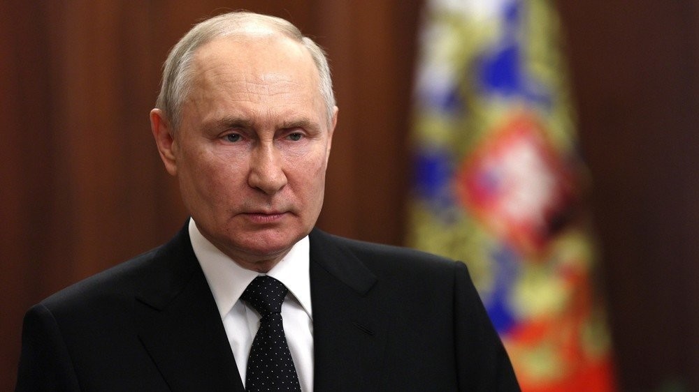 Президент РФ Владимир Путин выступил с обращением к гражданам России
