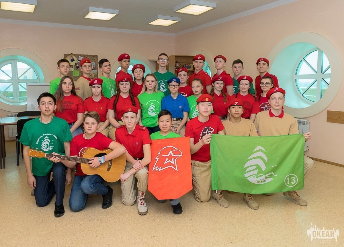 Профильный отряд юнармейцев: активисты всероссийского движения в «Океане»