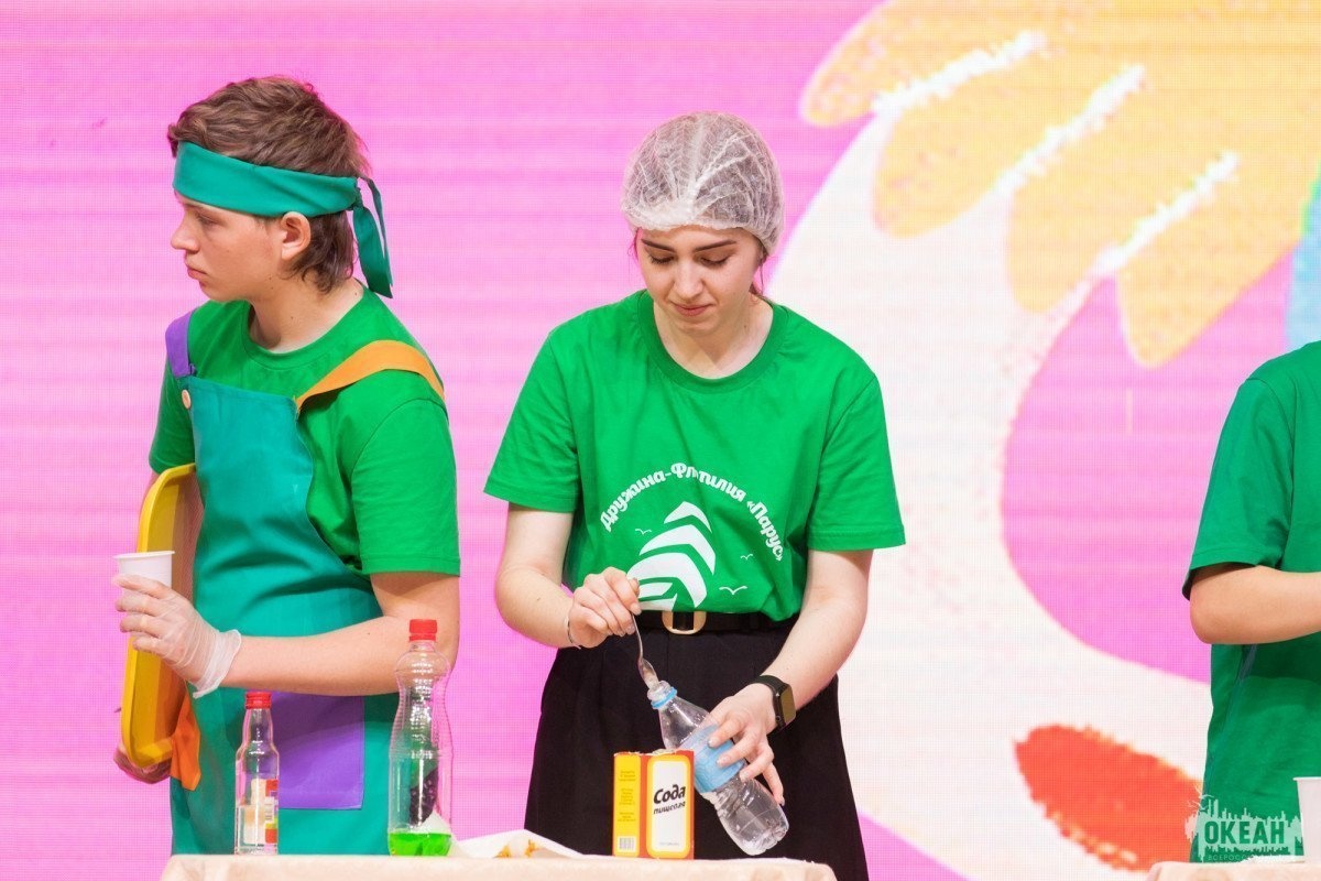 «Это естественно!»: открытый урок «Химия на кухне» прошёл в детском центре «Океан»