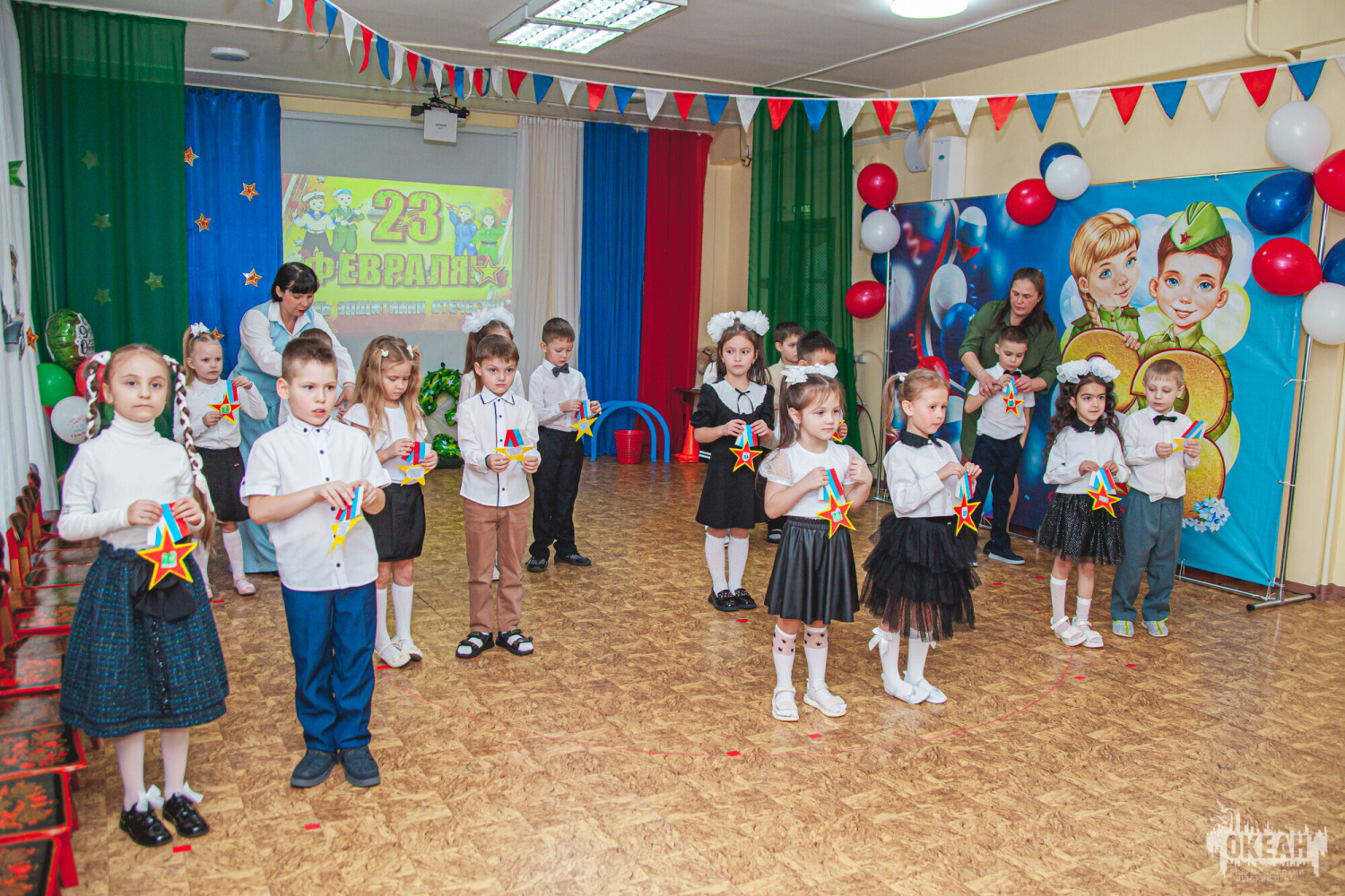 В детском саду ВДЦ «Океан» прошли утренники в честь Дня защитника Отечества!