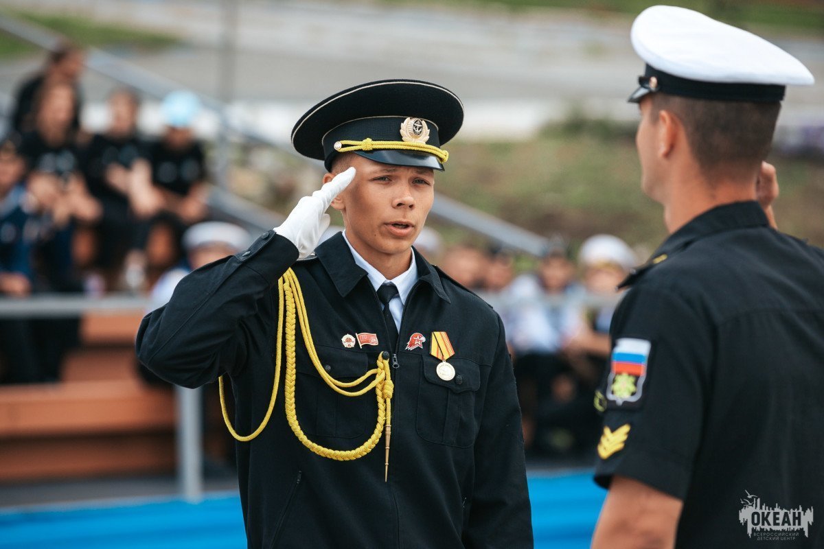 Всероссийский слёт моряков «Юнга»: океанцы выступили на конкурсе-смотре строя и песни